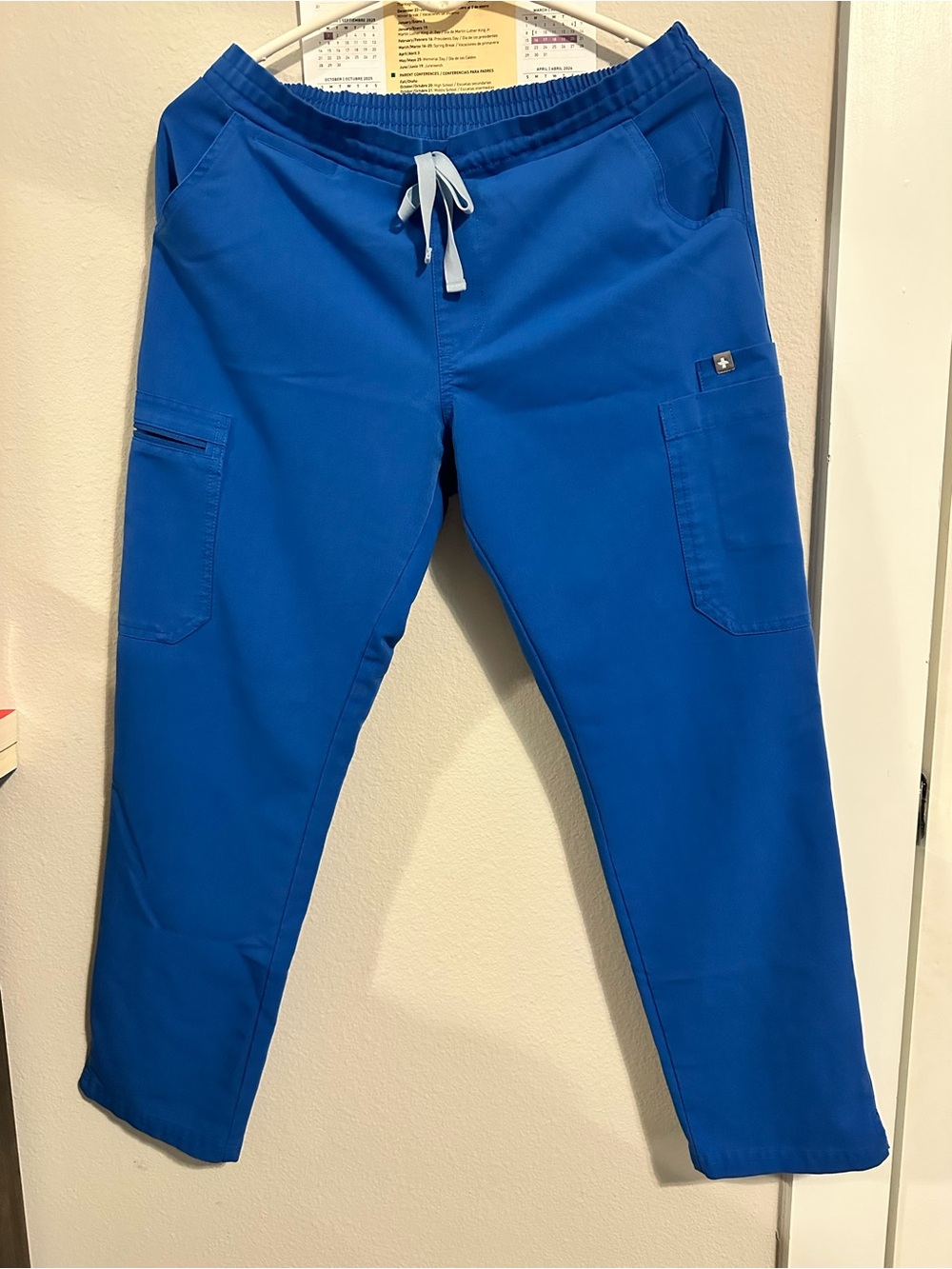 Figs Royal Blue Drawstring Scrub Pants